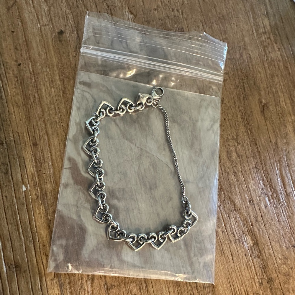 James Avery Heart Link Charm Bracelet